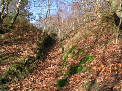 Jamesville quarry incline top, Cwmcarn, December 2008